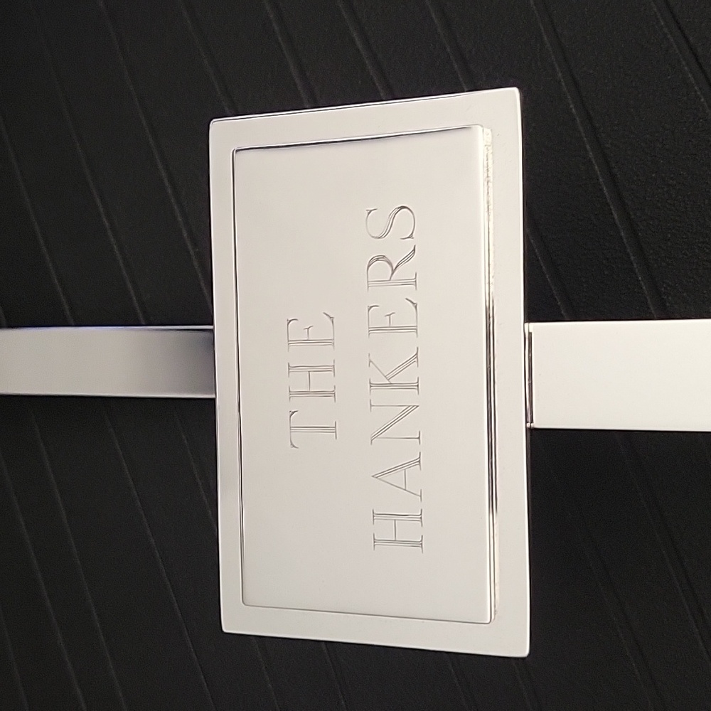 Pottery Barn Monogrammed Door Wreath Hanger Silver Plated
